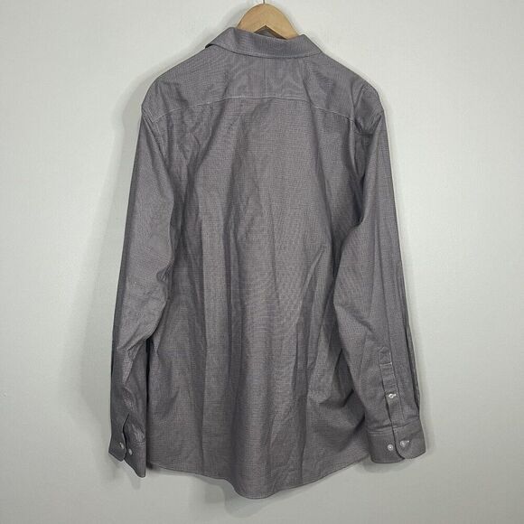 Bonobos Red & Blue Houndstooth Standard Dress Shirt - Picture 4 of 4